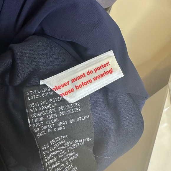 BA Nites Elegant Navy Blue Dress with Beaded chiffon overlay size 12 - Picture 11 of 13